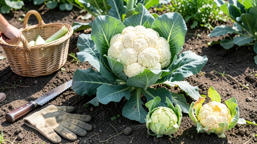 How to Know When to Pick Cauliflower: Curds Tight, Leaves Loose, Color Bright