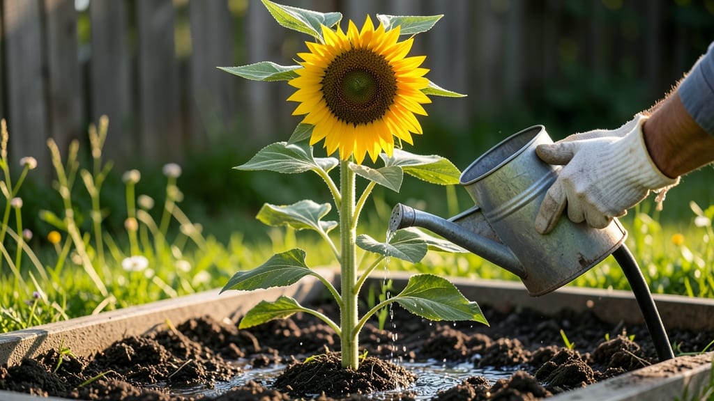 How Often Do Sunflowers Need Watering: Soil-Dry Test for Tower Growth