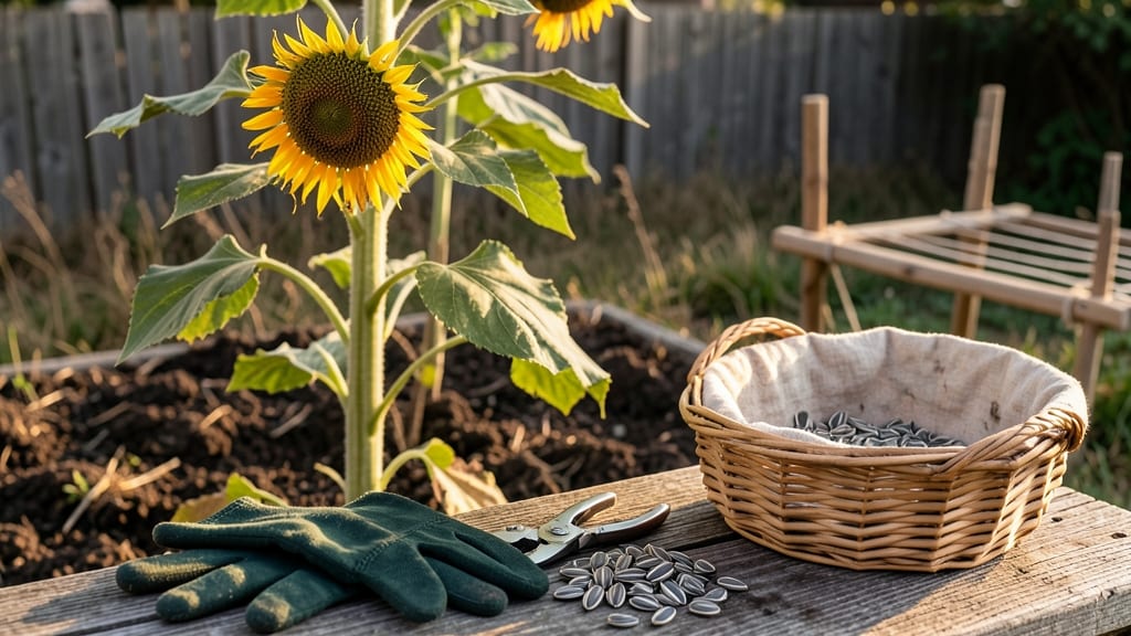 Harvesting Sunflower Plants: When Stems Bend, Seeds Are Ready