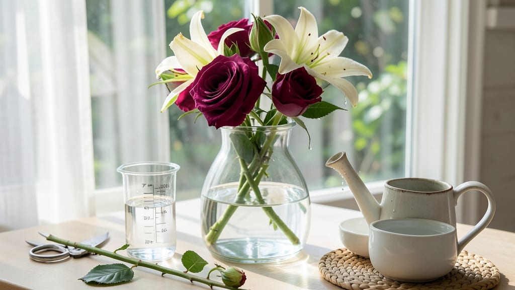 How Much Water in a Vase for Flowers: The Exact Ratio for Long-Lasting Blooms