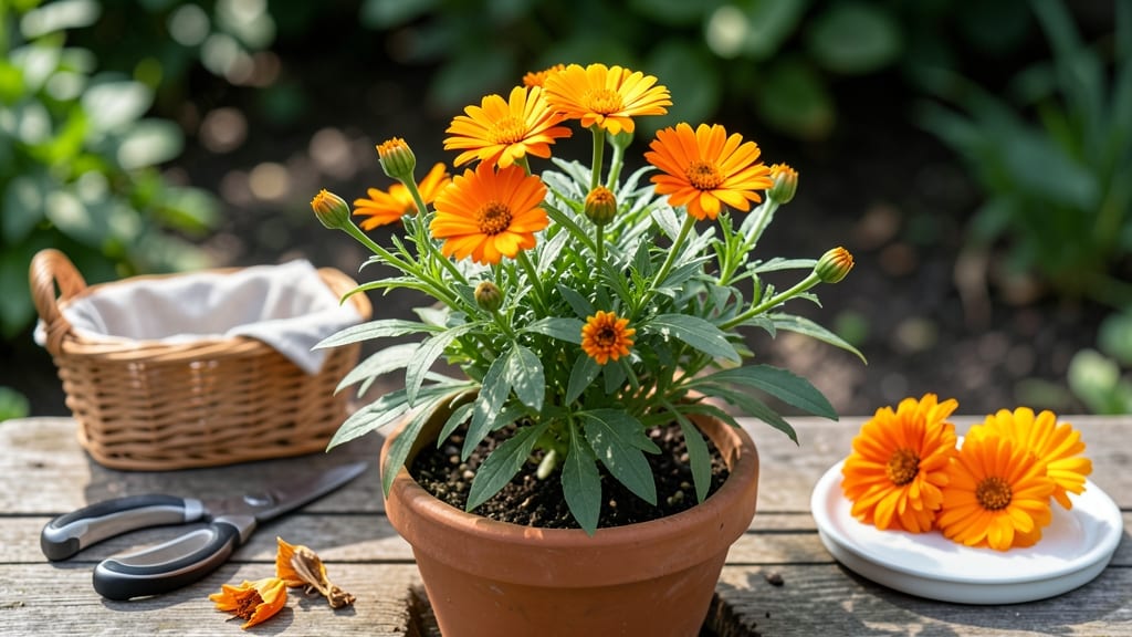 When to Harvest Calendula Flowers: Petal Color & Stem Snap Test Guide